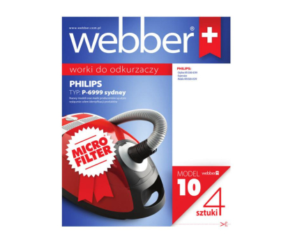Akcesoria do odkurzaczy WEBBER Worki do odkurzaczy micro PHILIPS SYDNEY P6999 (10) 4 szt.